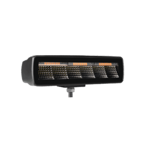 LED WORK LIGHT BAR WITH INTEGRATED WARNING LIGHT 157 MM