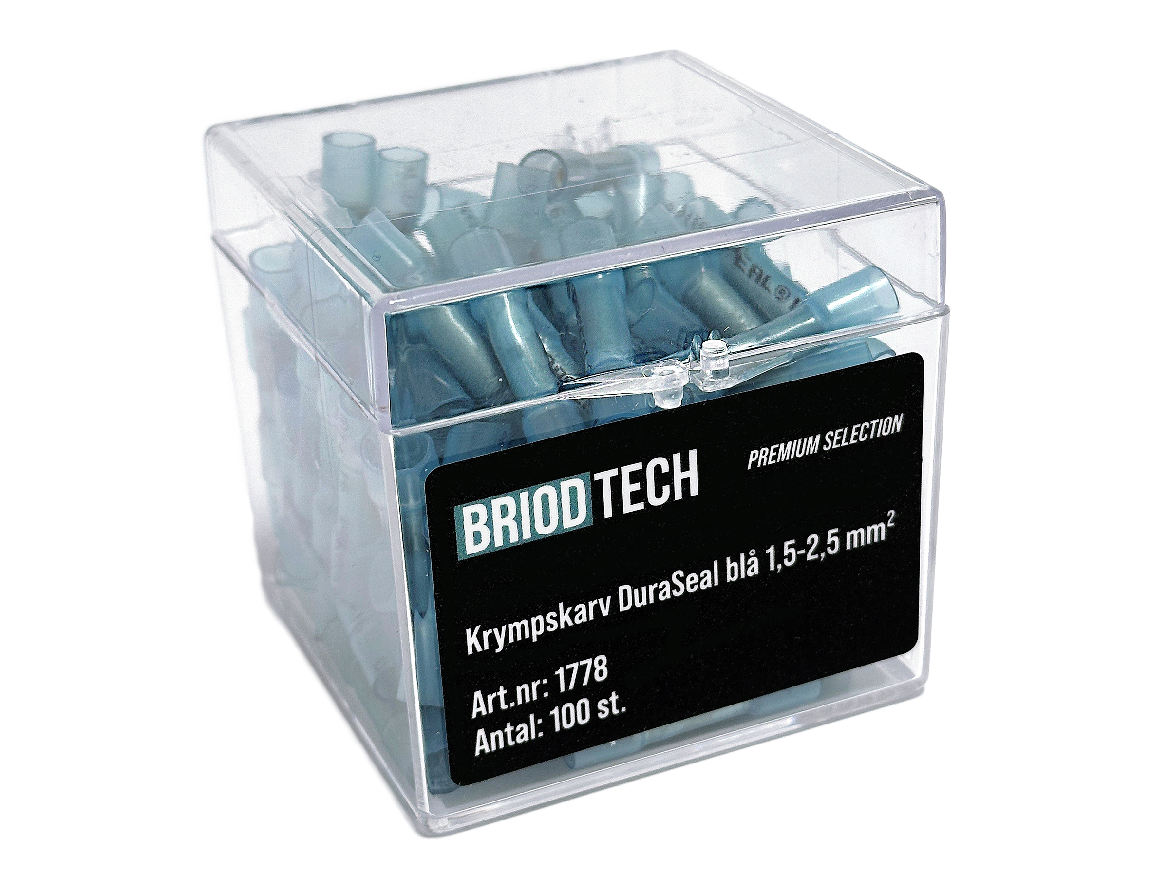 SHRINK SLEEVE DURASEAL BLUE 1,5-2,5 MM² 100 PCS