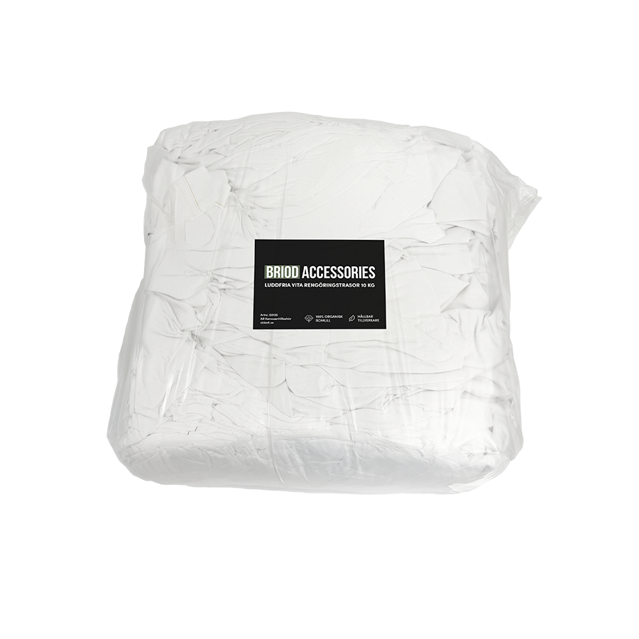 LINT-FREE WHITE CLEANING RAGS 10 KG